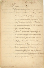 Canada Map By Louis II Phélypeaux  Comte de Pontchartrain