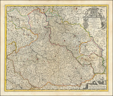 Poland and Czech Republic & Slovakia Map By Covens & Mortier