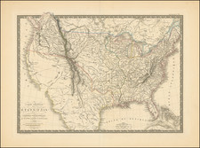 United States Map By Adrien-Hubert Brué