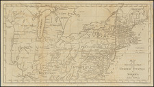 New England, Kentucky, Virginia, Midwest, Illinois, Indiana, Ohio, Michigan and Wisconsin Map By Jedidiah Morse / Abraham Bradley