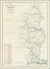 South, Midwest and Plains Map By Washington Hood / United States GPO