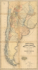 Argentina and Chile Map By Ernst Nolte