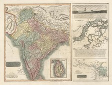 Asia and India Map By John Thomson