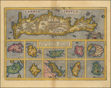 Greece Map By Abraham Ortelius