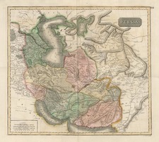 Europe, Asia, Central Asia & Caucasus and Middle East Map By John Thomson