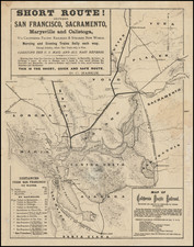 California and San Francisco & Bay Area Map By Britton & Rey