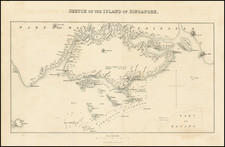 Singapore Map By Thomas Stamford Raffles