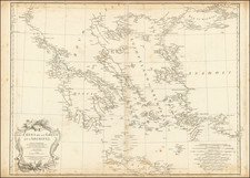 Greece Map By Jean-Baptiste Bourguignon d'Anville