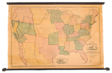[California Gold Regions] Map of the United States of America with its Territories & Districts.  Including also a part of Upper & Lower Canada and Mexico . . .1851