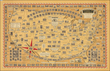 United States and Pictorial Maps Map By Ernest Dudley Chase