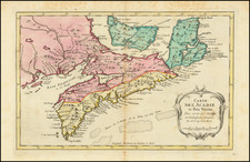 Carte De L'Acadie et Pais Voisons . . . By A. Krevelt