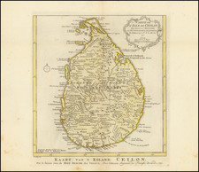 Sri Lanka Map By A. Krevelt