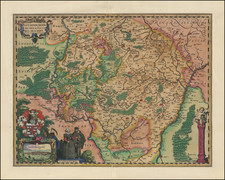 Luxembourg Map By Claes Janszoon Visscher