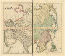 Asia Map By Daniel Lizars