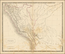 Peru & Ecuador Map By Sidney Hall