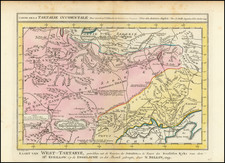 China and Russia in Asia Map By J.V. Schley