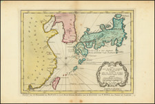 Carte Des Isles Du Japon Et la Presqu' Isle De Coree Avec les Costes De La Chine Depusi Pekin Jusqua Canton . . . By J.V. Schley