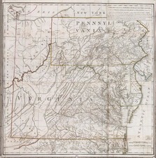 Mid-Atlantic, Southeast and Midwest Map By Thomas Jefferson