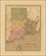 Rhode Island [with Block Island] By Thomas Gamaliel Bradford