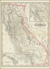Railroad and County Map of California