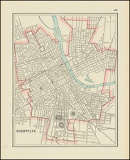 Tennessee Map By George F. Cram