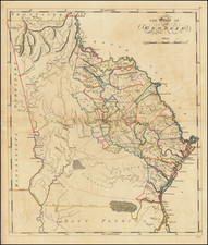 Georgia Map By Mathew Carey