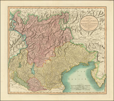 Austria and Northern Italy Map By John Cary