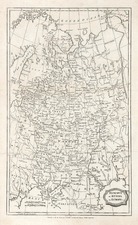 Europe, Poland and Russia Map By Charles Brightly