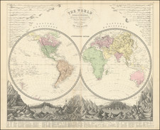 World Map By Alexander Keith Johnston