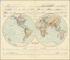 World Map By Edward Stanford