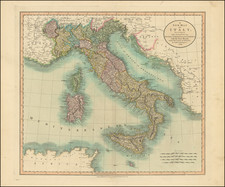 Italy Map By John Cary