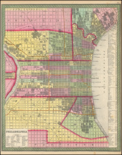 Philadelphia Map By Thomas, Cowperthwait & Co.