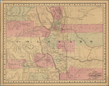 Colorado and Colorado Map By George F. Cram