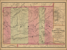 Wyoming Map By George F. Cram