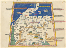 Denmark and Germany Map By Claudius Ptolemy / Johann Reger