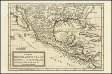 A Map of Mexico or New Spain, Florida now called Louisiana and Part of California &c. By H. Moll Geographer By Herman Moll