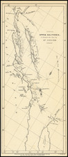 Baja California and California Map By Royal Geographical Journal