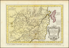 China, Central Asia & Caucasus and Russia in Asia Map By J.V. Schley