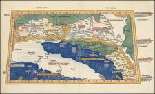 Switzerland, Balkans and Süddeutschland Map By Claudius Ptolemy / Johann Reger