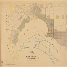 San Diego Map By Oliver Nason Sanford