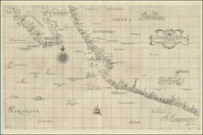 Mexico, Baja California and California Map By Robert Dudley