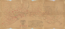 Louisiana and Texas Map By Gulf Coast Engineering Co. 