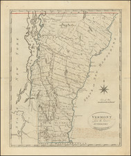 Vermont Map By John Reid