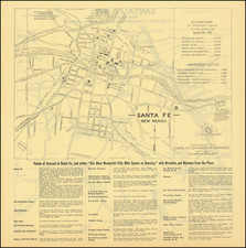 New Mexico Map By Santa Fe Chamber of Commerce