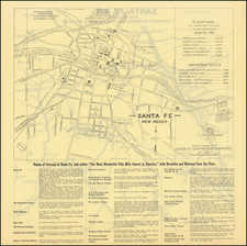 New Mexico Map By Santa Fe Chamber of Commerce