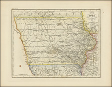 Iowa Map By Joseph Meyer