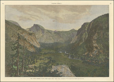 Yosemite Map By William Henry Jackson / Harper's Weekly
