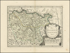 Serbia & Montenegro Map By Franz Johann Joseph von Reilly