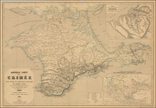 Russia and Ukraine Map By Alexandre Vuillemin / Garnier Frères.