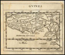 West Africa Map By Pierre Du Val / Johann Hoffmann